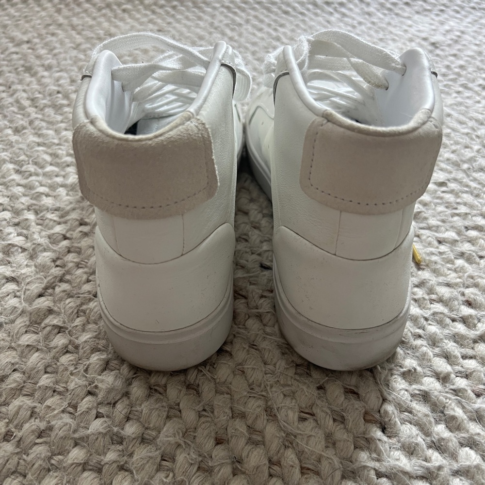 Adidas White and Gold High-Top Sneakers - Picture 4 of 5